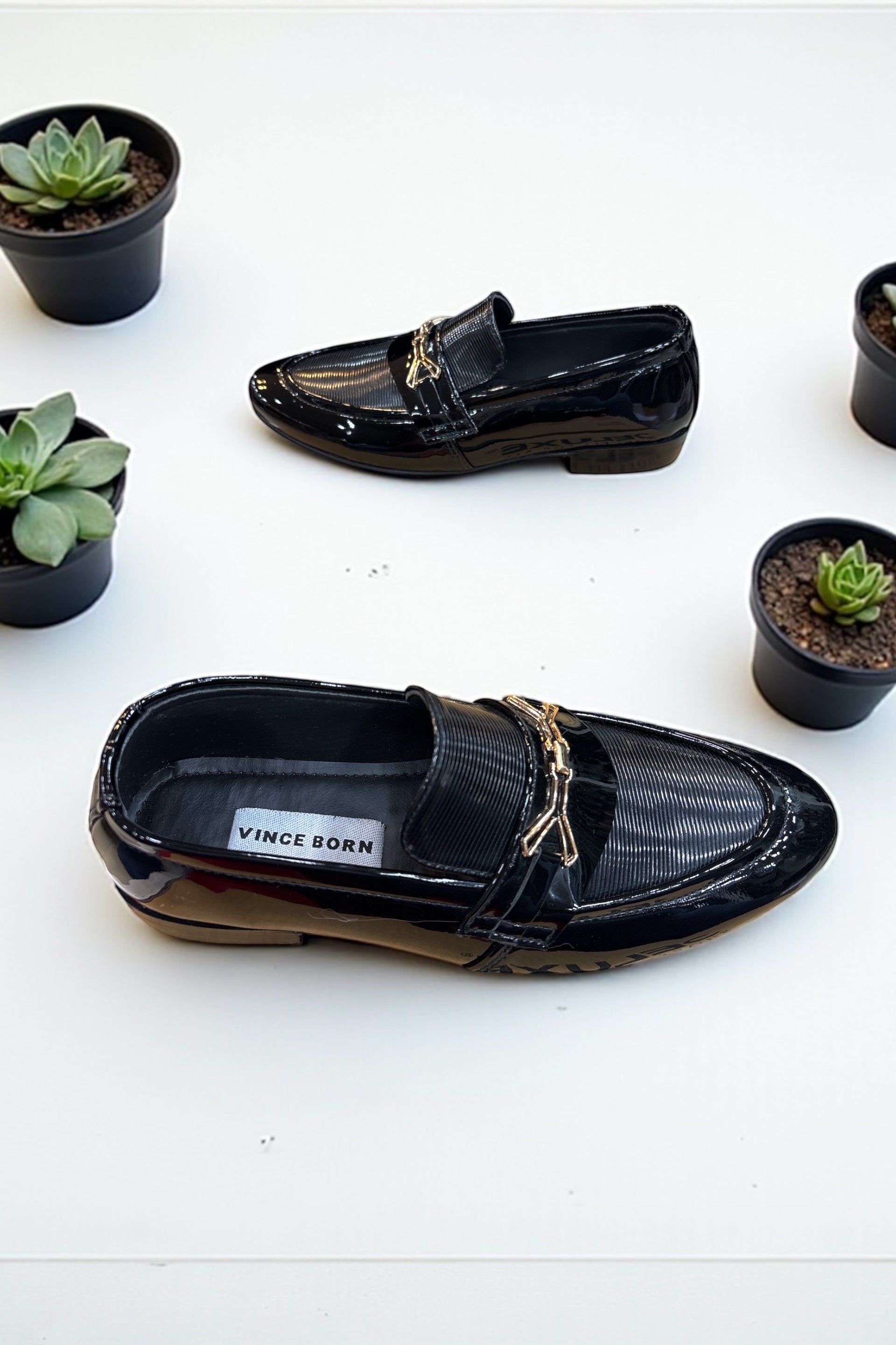 Pure Leather Rubber Sole Shoes 5866