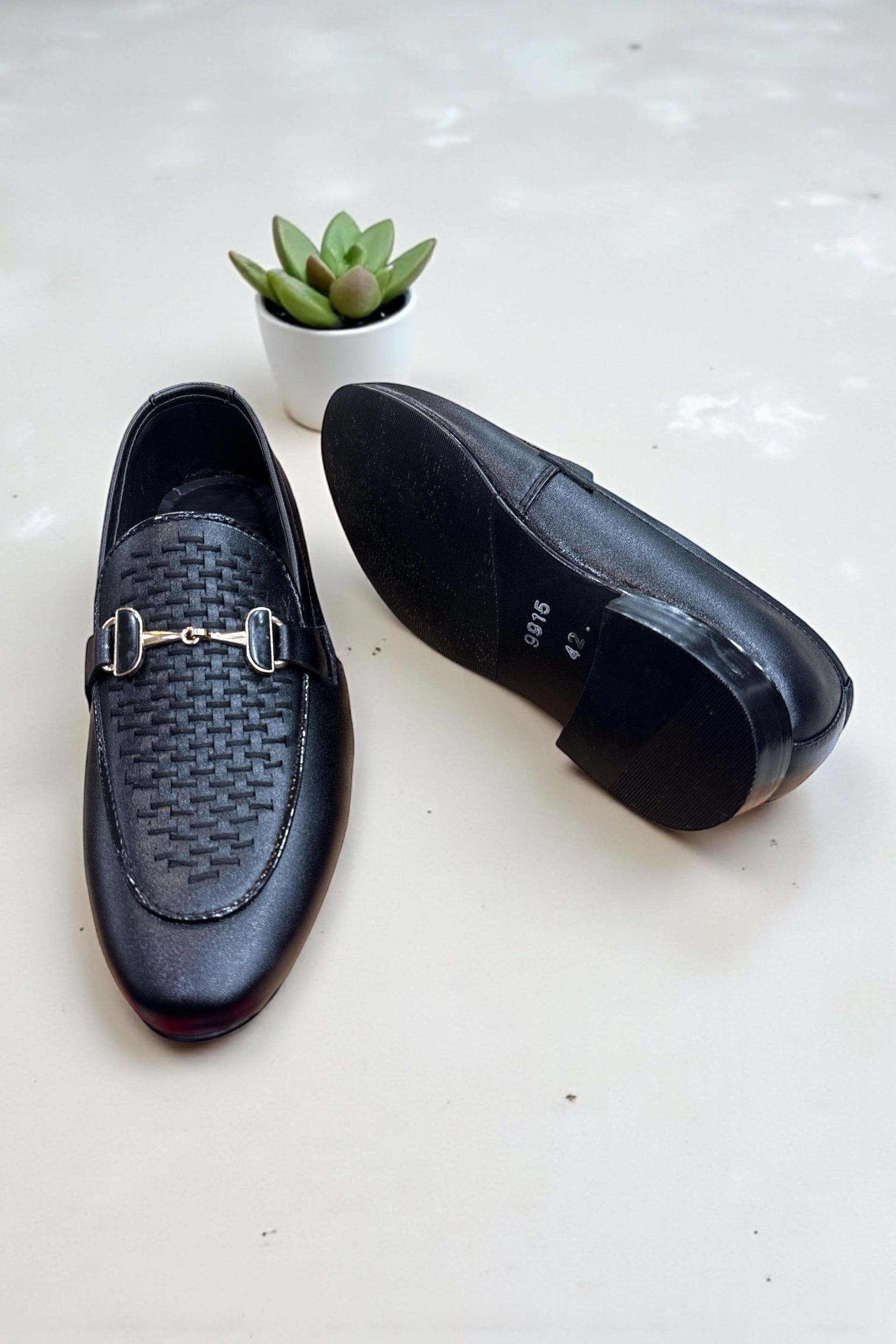 Men's Leather Rubber Sole dress Shoes