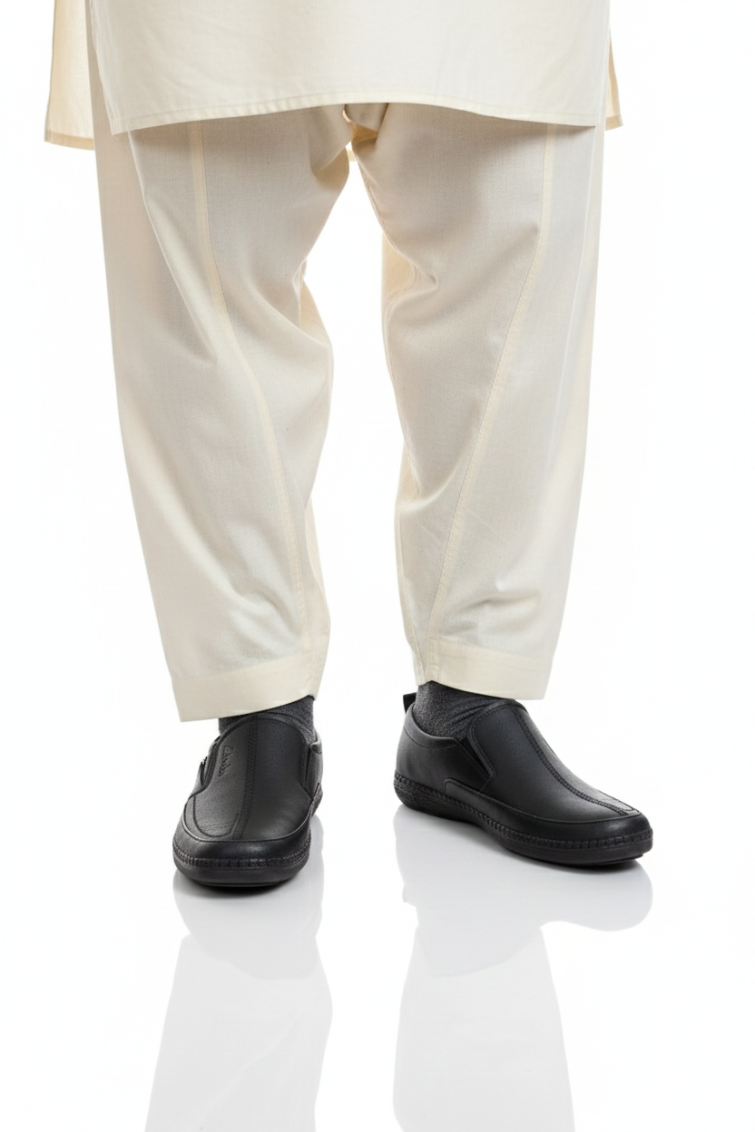 Pure Leather Rubber Sole Shoes 5749