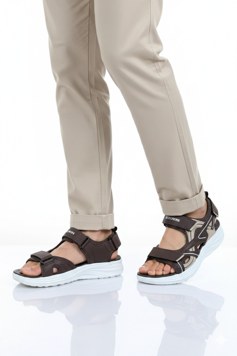 Imported sandal pu sole brown