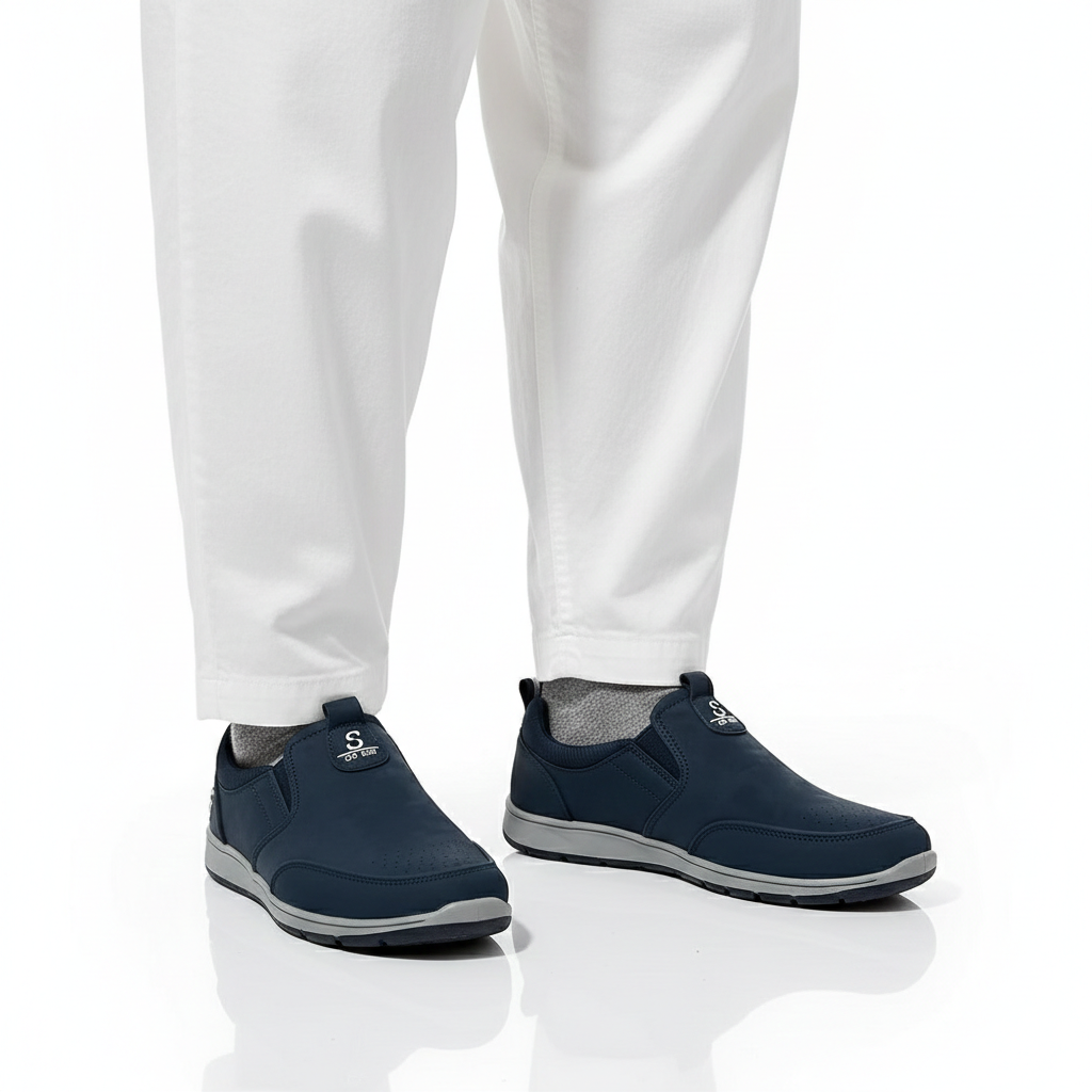 Imported casual men's shoes blue  5891