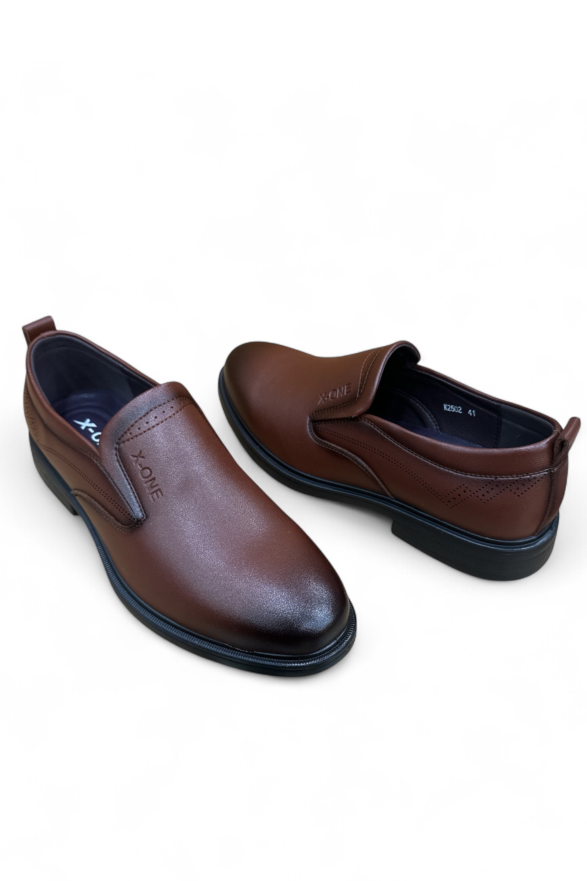 Imported leather wrinkle free dress shoes
