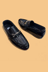 Pure Leather Rubber Sole Shoes 5866