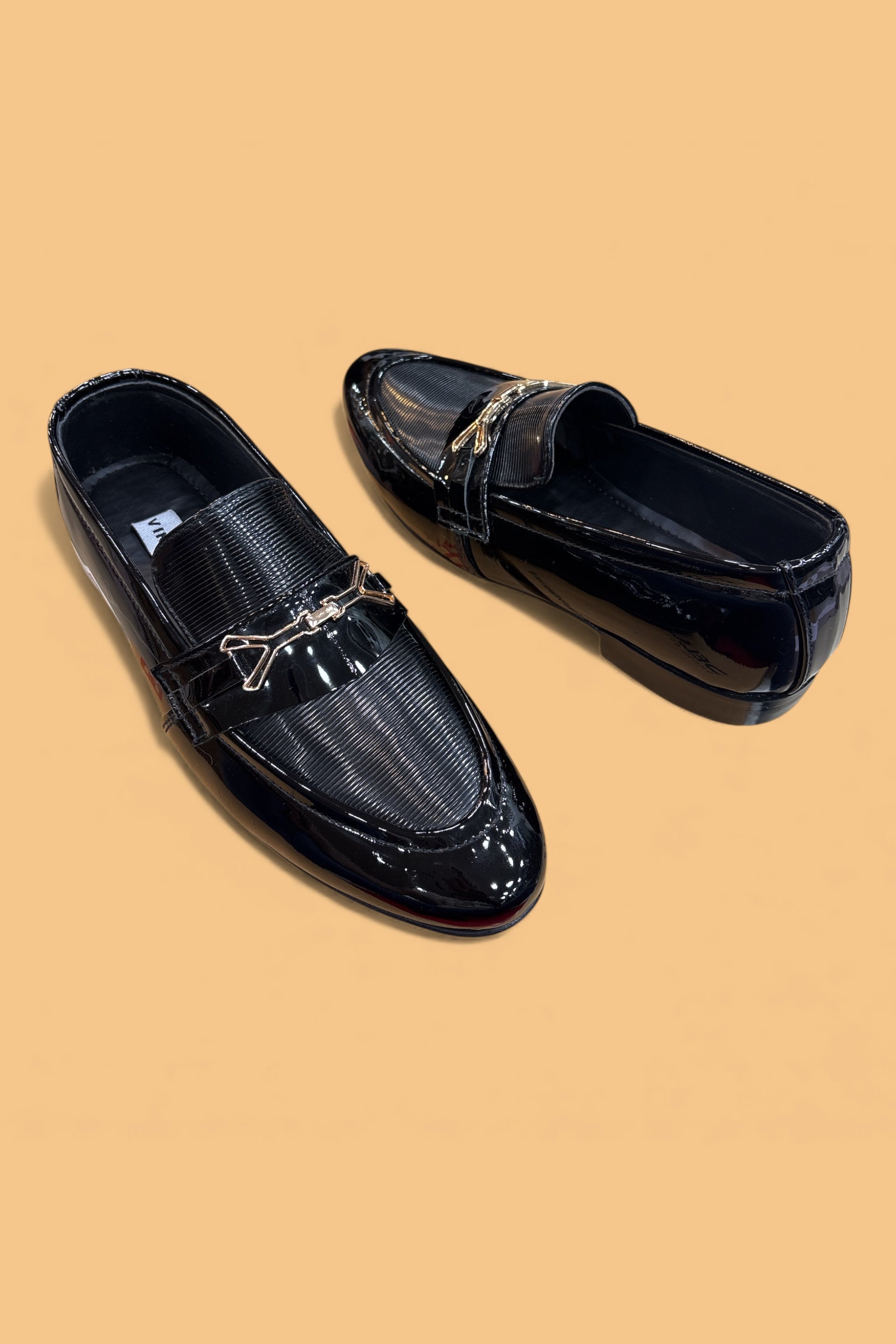 Pure Leather Rubber Sole Shoes 5866