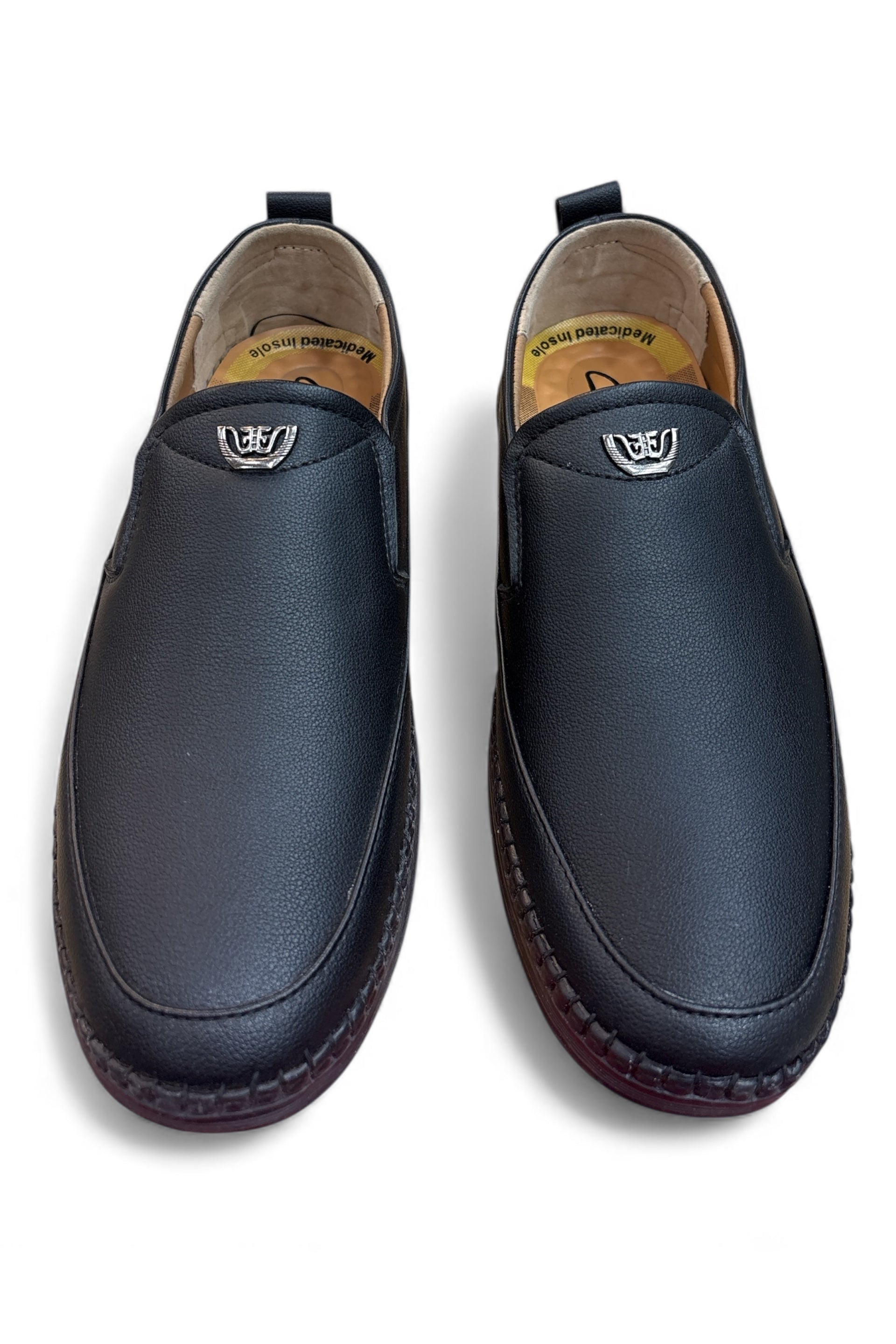 Pure Leather Rubber Sole Shoes 5849
